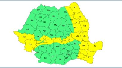 ANM: Cod galben de vânt în Dobrogea
