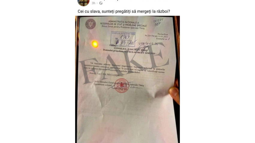 Guvernul României atrage atenția asupra unei știri false care circulă în mediul online