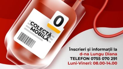 MANGALIA: Acțiune de donare de sânge, sâmbătă, 15 martie