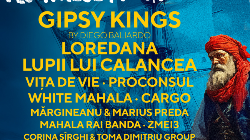 TULCEA: Festivalul Piraților 2025. 4 zile de petrecere și peste 15 trupe și artiști, printre care Gypsy Kings, Loredana, Lupii lui Calancea