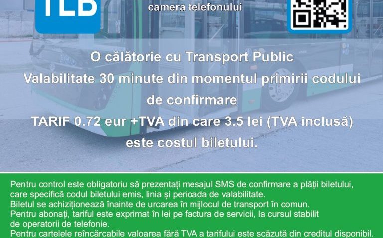 TULCEA: SMS pentru achiziționarea biletelor de autobuz