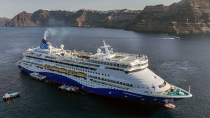 GRECIA: Primul vas de croazieră a ajuns pe insula Santorini, după seria de seisme din februarie