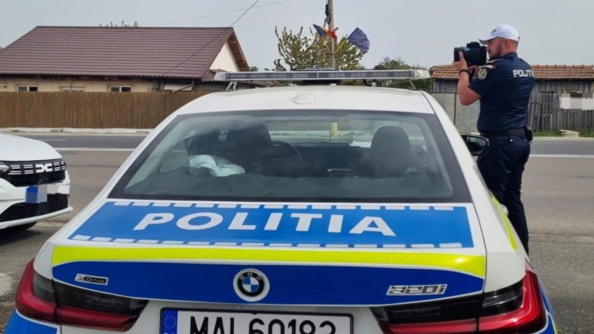 CONSTANȚA: Acțiuni preventive ale polițiștilor pe DN 22, zonă cu risc ridicat de accidente