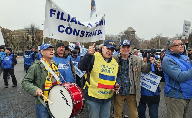 Noi proteste de amploare ale Sindicatelor din Sistemul de Apărare Națională și Ordine Publică