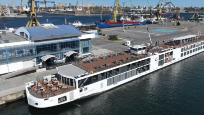 Nava fluvială Viking Rinda deschide sezonul de croaziere în Portul Constanța