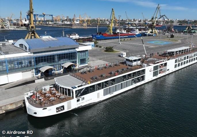 Nava fluvială Viking Rinda deschide sezonul de croaziere în Portul Constanța