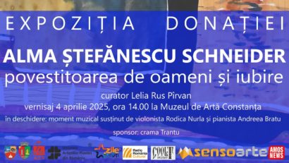 Vernisajul expoziției „Alma Ștefănescu Schneider – povestitoarea de oameni și iubire” are loc astăzi, la Muzeul de Artă Constanța