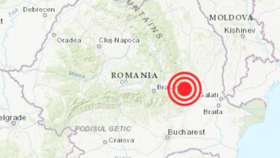 Un cutremur cu magnitudinea de 4,1 grade pe scara Richter a avut loc în zona Vrancea