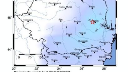 Cutremur de intensitate medie în zona seismică Vrancea