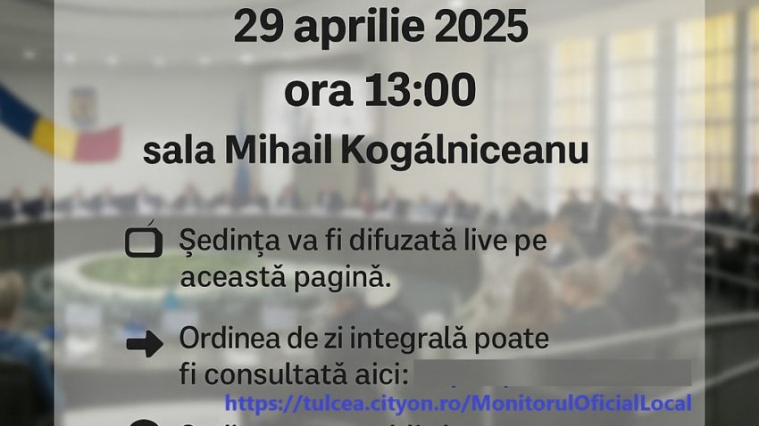 TULCEA: Consilierii locali se întrunesc în ședință