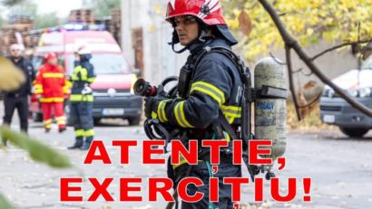 TULCEA: Atenție, exercițiu al pompierilor militari!