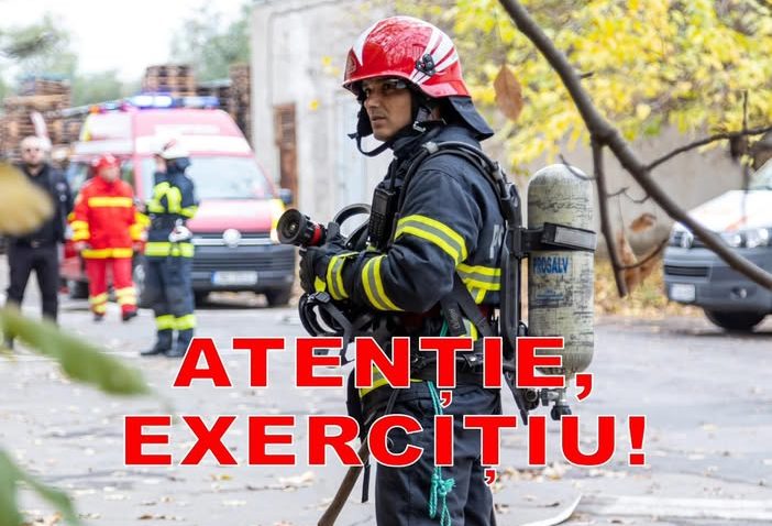 TULCEA: Atenție, exercițiu al pompierilor militari!