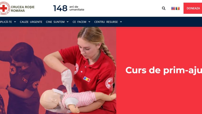 Cursul de prim-ajutor al Crucii Roșii Române, acreditat internațional