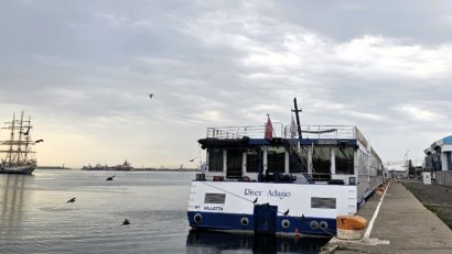 Nava de croazieră fluvială River Adagio a sosit în portul Constanța