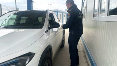 TULCEA: Autoturism de lux căutat de autoritățile din Olanda, descoperit în PTF Isaccea