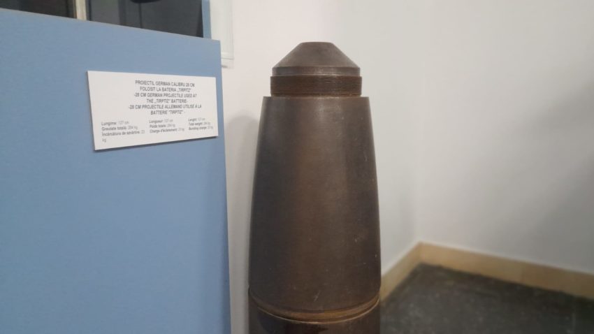 Un obuz din cel de-al Doilea Război Mondial, prezentat la Piesa de Patrimoniu