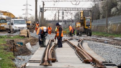 Infrastructură feroviară reabilitată în incinta Portului Constanta