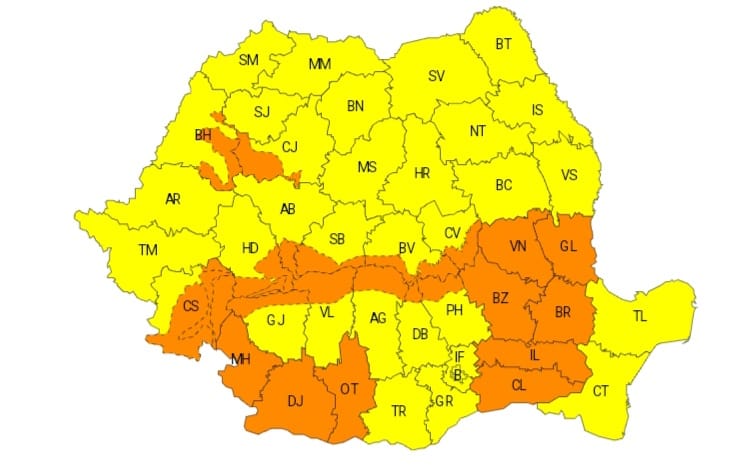 Dobrogea, sub avertizare meteorologică Cod galben de intensificări ale vântului