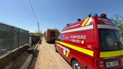 Județul TULCEA: O casă din localitatea Alba a fost cuprinsă de foc