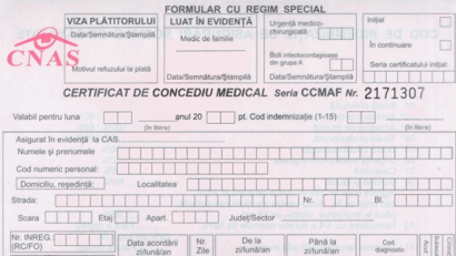 De astăzi, prima zi de concediu medical nu mai este plătită