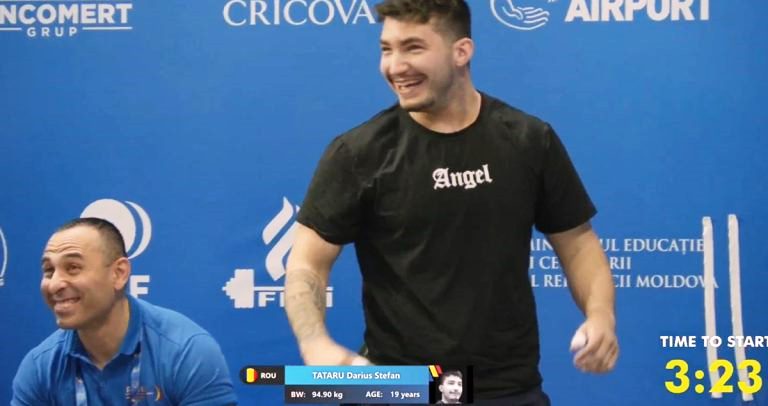 Constănțeanul Darius Tătaru a avut o evoluție bună la CE de haltere de la Chișinău