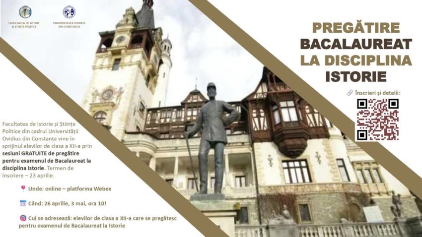 Ședințe de pregătire gratuită la Istorie pentru Bacalaureat