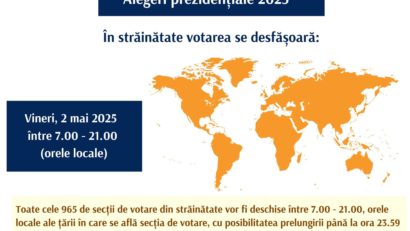 Prezidențiale2025/ Vineri – prima zi de vot în diaspora