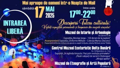 Pe 17 mai, muzeele din Tulcea își deschid porțile în cadrul evenimentului „Noaptea Muzeelor 2025”