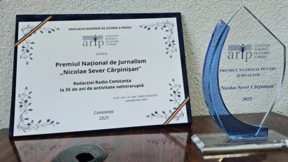 Premiul Filialei Dobrogea ARIP, ‘Nicolae Sever Cărpinișan’ a fost oferit Studioului Radio Constanța, “instituție de presă meritorie, care face cu adevărat publicistică”