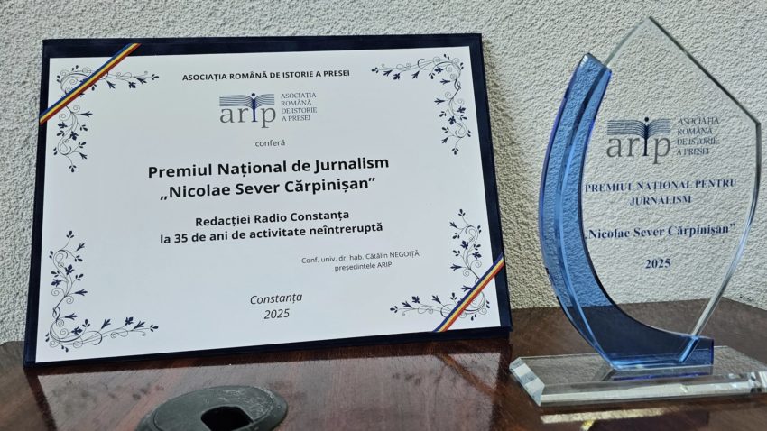 Premiul Filialei Dobrogea ARIP, ‘Nicolae Sever Cărpinișan’ a fost oferit Studioului Radio Constanța, “instituție de presă meritorie, care face cu adevărat publicistică”