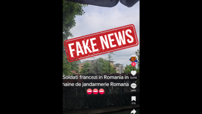 MApN: Dezinformare pe platforma TikTok, cu privire la militarii francezi din România