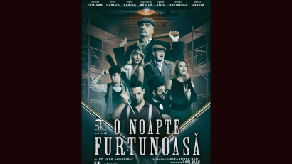După „Sistemul perfect”, nu ratați „O noapte furtunoasă” – spectacol aniversar Aurelian Temișan, pe scena Casei de Cultură din Constanța