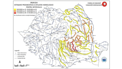 INHGA: Cod Galben de inundații, în Dobrogea
