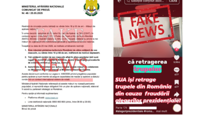 MApN: Două noi încercări de dezinformare, distribuite în mediul online