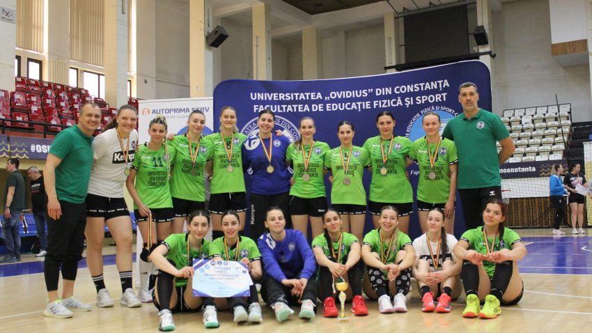 Universitatea Ovidius a obținut titlul de Vicecampioană Națională Universitară la Handbal Feminin