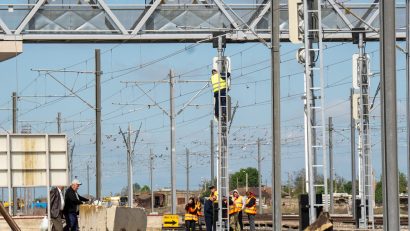 Lucrările de modernizare la stația C.F. Fetești sunt finalizate în proporție de aproximativ 80 la sută