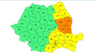 Dobrogea sub COD GALBEN! Ploi, grindină și vijelii