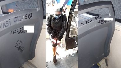 CONSTANȚA: Bărbatul care a vandalizat cu carioci mai multe autobuze a fost identificat