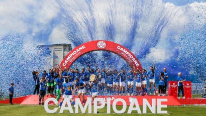 Fotbalistele de la Farul Constanța au sărbătorit al doilea titlu de campioane ale României