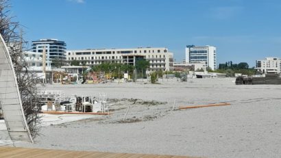 FOTO-AUDIO | Lucrările de amenajare nu sunt gata în stațiunea Mamaia, deși sezonul estival a început la 1 mai