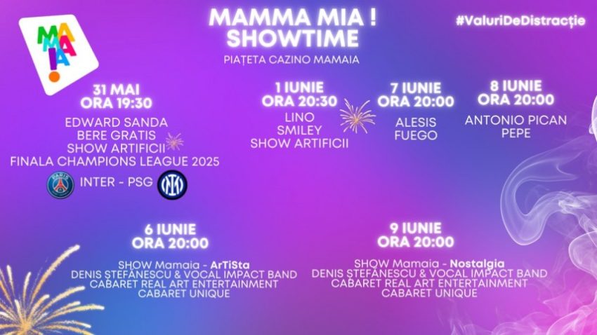 MAMAIA: Startul verii 2025 cu concerte și focuri de artificii
