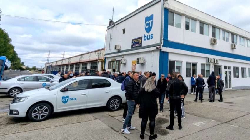 CONSTANȚA: Protest al angajaților CT Bus