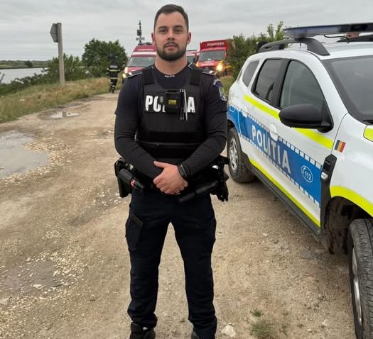 Băiatul căzut în canalul Dunăre – Marea Neagră, salvat de agentul de politie Lucian Stamate