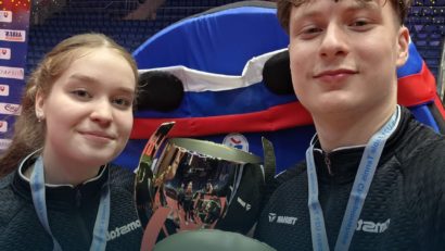 Constănțeanca Elena Zaharia și Darius Movileanu, AUR la dublu mixt, la Europenele U21 de tenis de masă