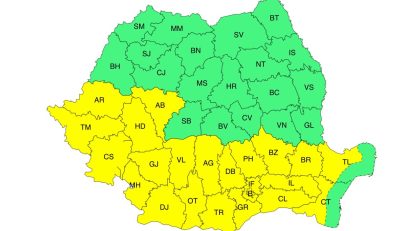 Dobrogea continentală, sub atenționare meteorologică Cod galben de temperaturi deosebit de ridicate și disconfort termic