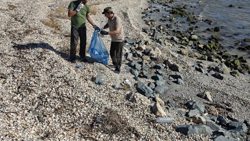 Acțiuni de igienizare în sudul Rezervației Biosferei Delta Dunării