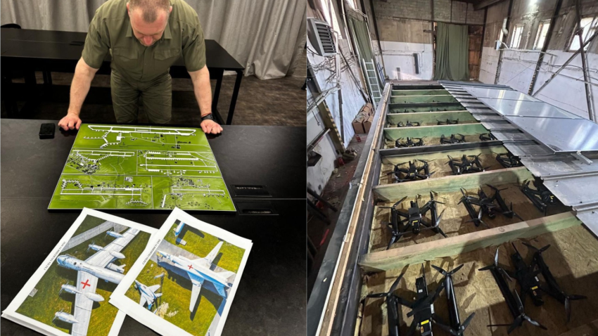 Peste 40 de avioane strategice ale Rusiei, distruse în urma unui atac fără precedent cu drone al Ucrainei