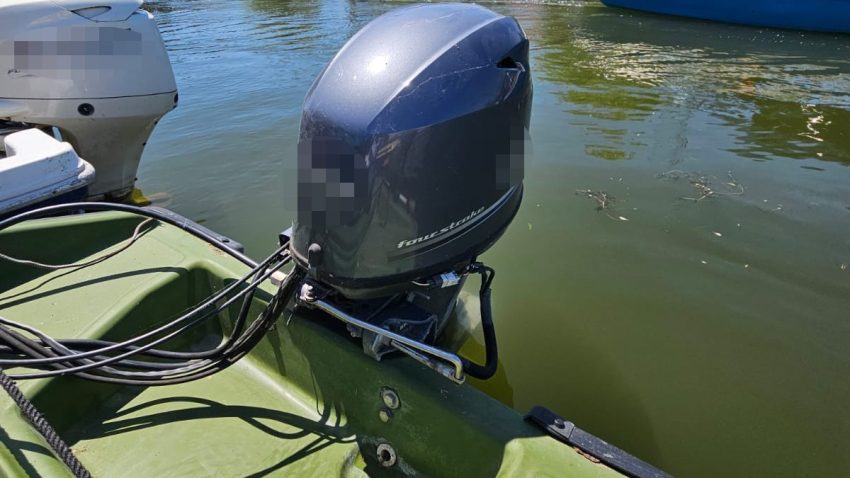 TULCEA: Un alt motor de barcă furat a fost depistat de polițiștii de frontieră