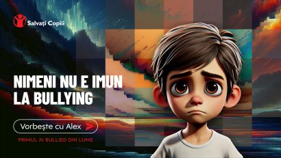 Salvați Copiii lansează campania „Vorbește cu ALEX”, primul AI bullied din lume