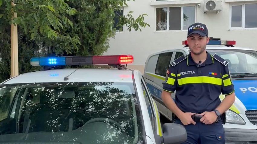 Ștefan, un polițist angajat doar de două zile, a ajutat la prinderea unor persoane bănuite de tâlhărie